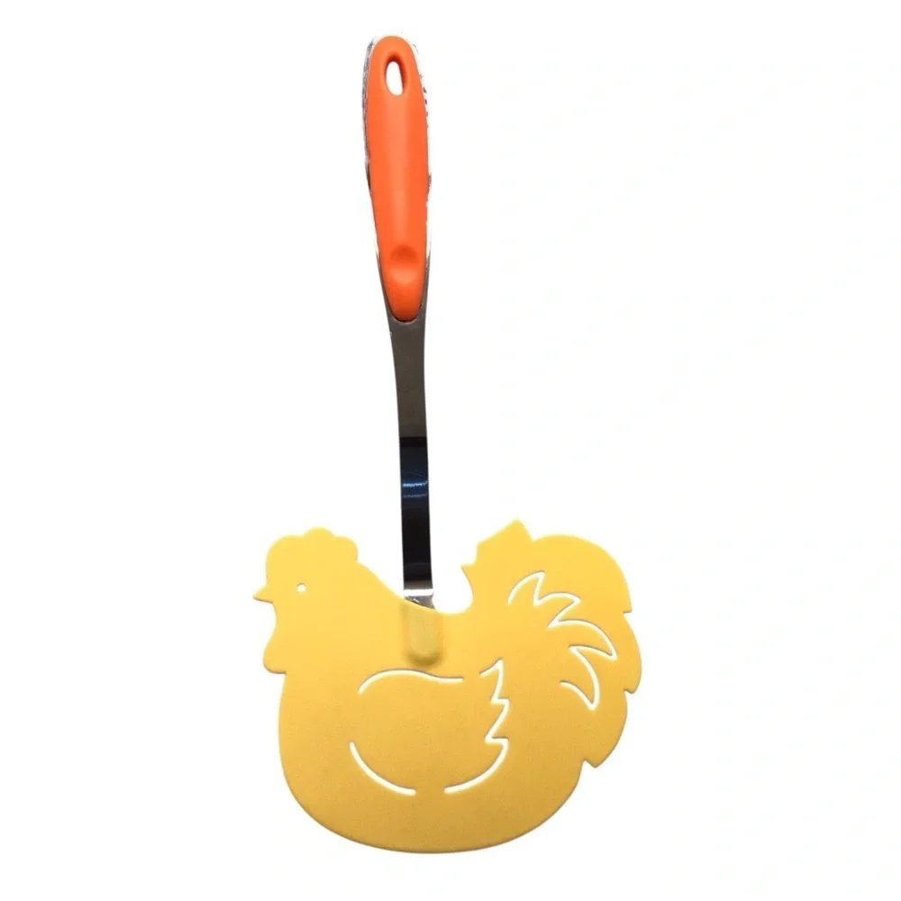 Cracker Barrel Morning Brew Yellow Rooster Silicone Spatula Farmhouse Kitchen